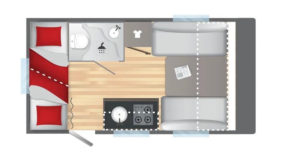 Przyczepa kempingowa Sterckeman Easy 380CE Comfort ©Sterckeman 