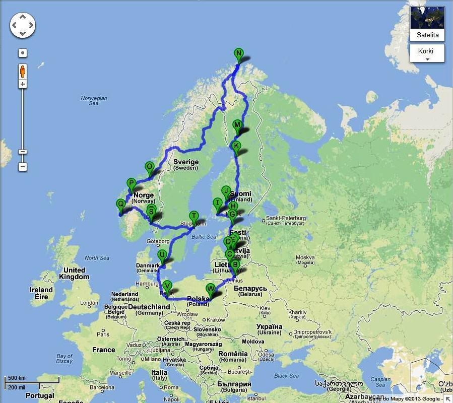 Sypialny w podróży. Wyprawa do Nordkapp. 2013. – zdjęcie 1