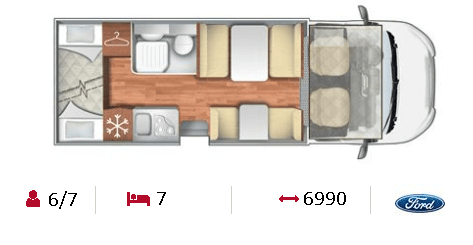 Caravans International - HORON 84XT wnętrze