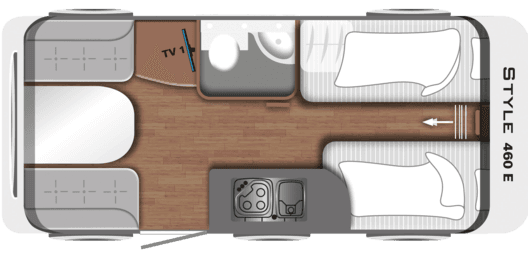 LMC - Style 430 E DMC 1300 kg / 3 osobowa interior
