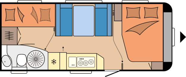 Hobby - 545 KMF De Luxe interior