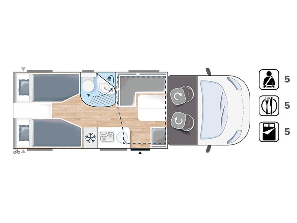 Chausson - 627 GA Titanium Ultimate wnętrze