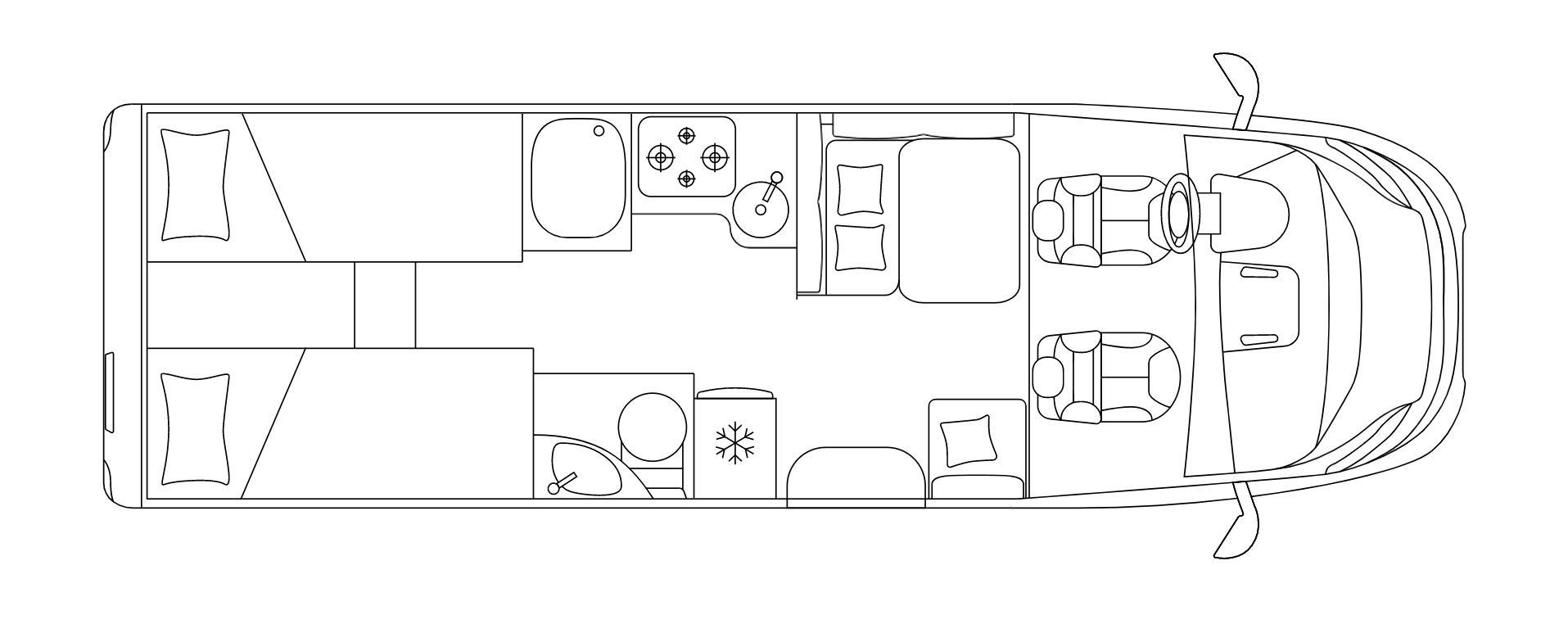 Laika - Kosmo 509 interior