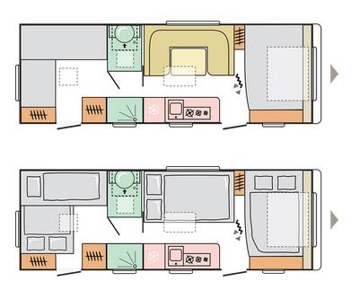 Adria - Adora 673 PK (2-osiowa) wnętrze