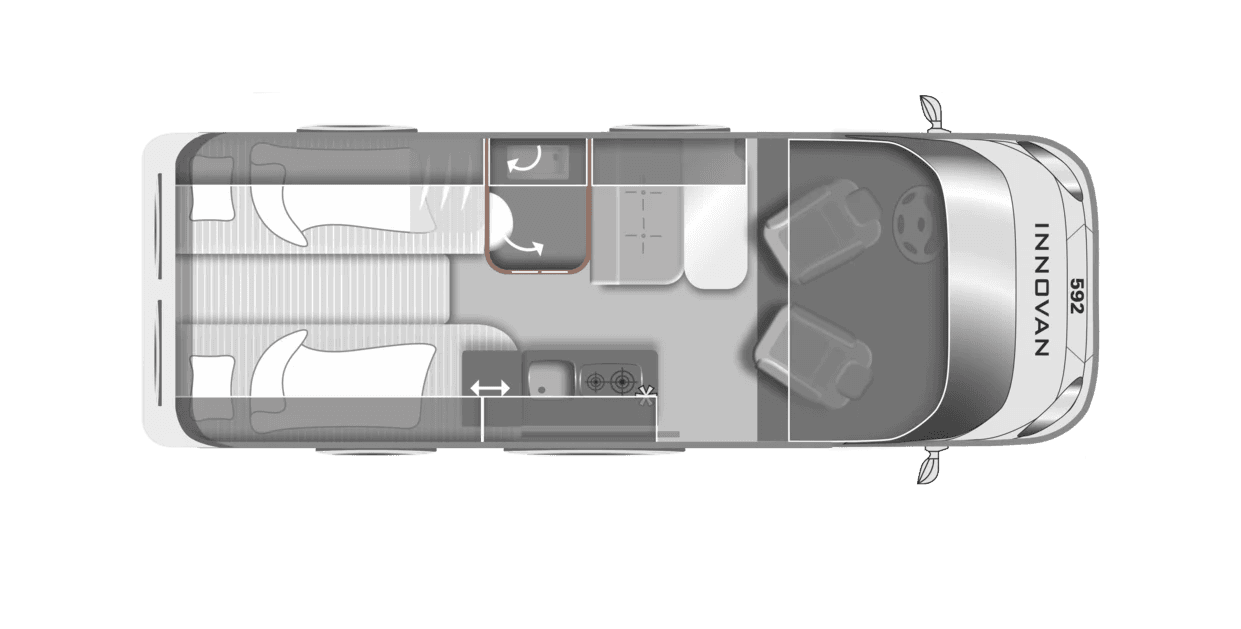 LMC - INNOVAN 592 - łóżka wzdłużne wnętrze