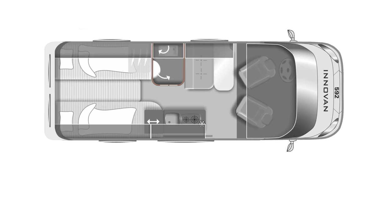 LMC - INNOVAN 592 - łóżka wzdłużne interior