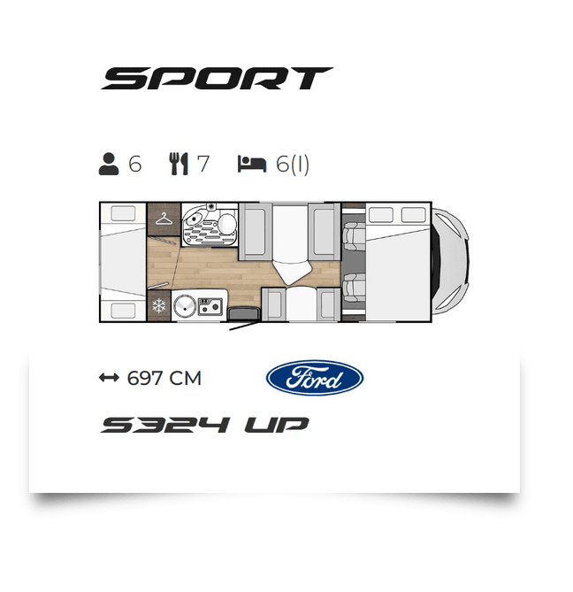 Benimar -  Benimar Sport 324 UP wnętrze