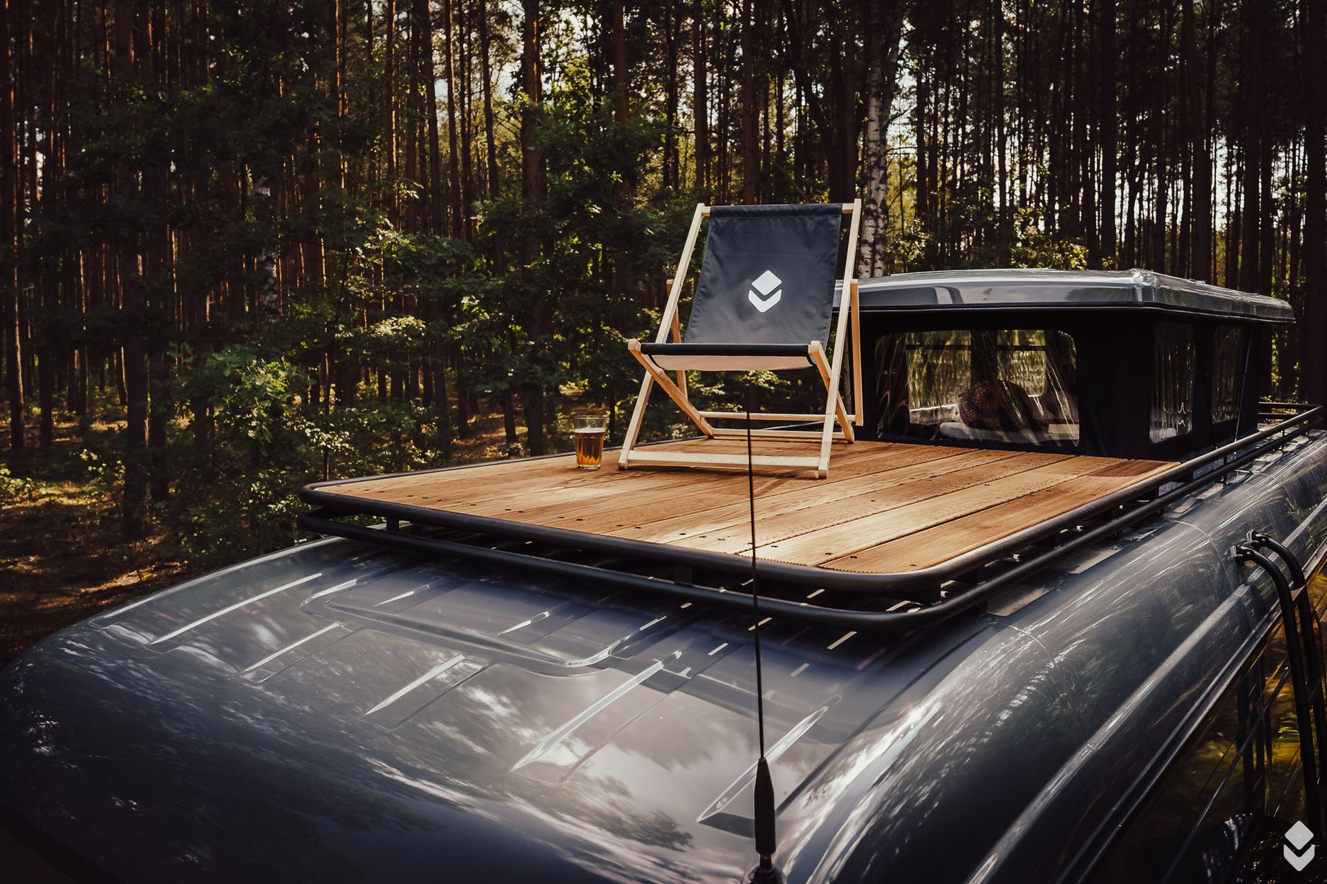 The roof of a motorhome built on a Mercedes Vario, Vannado