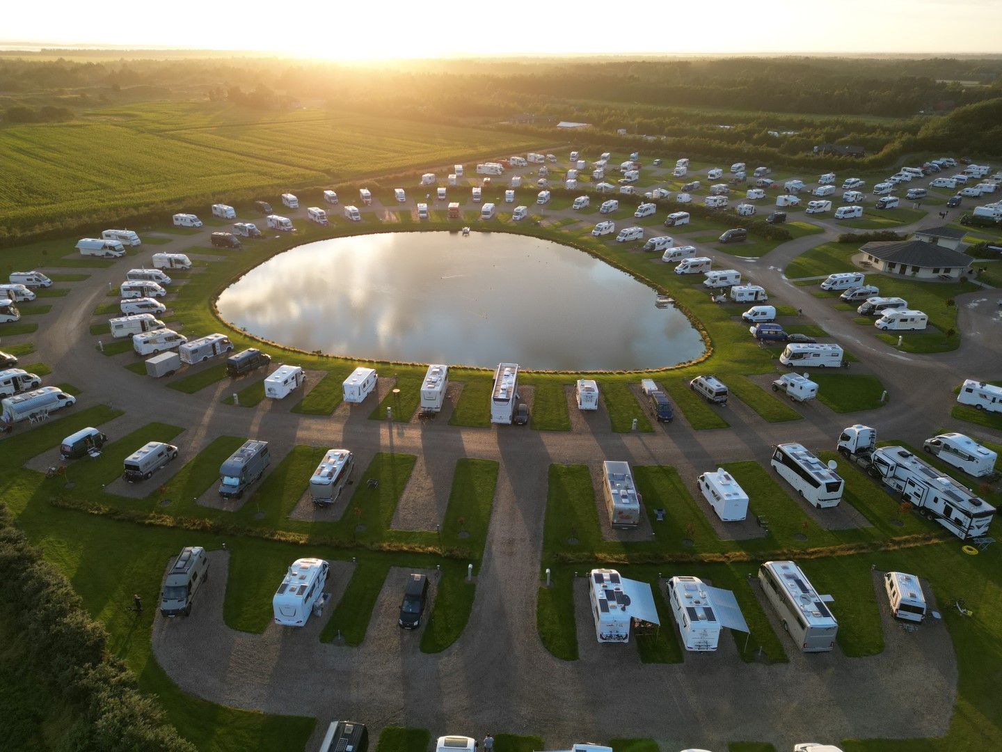 Camper Park w Danii na wyspie Romo