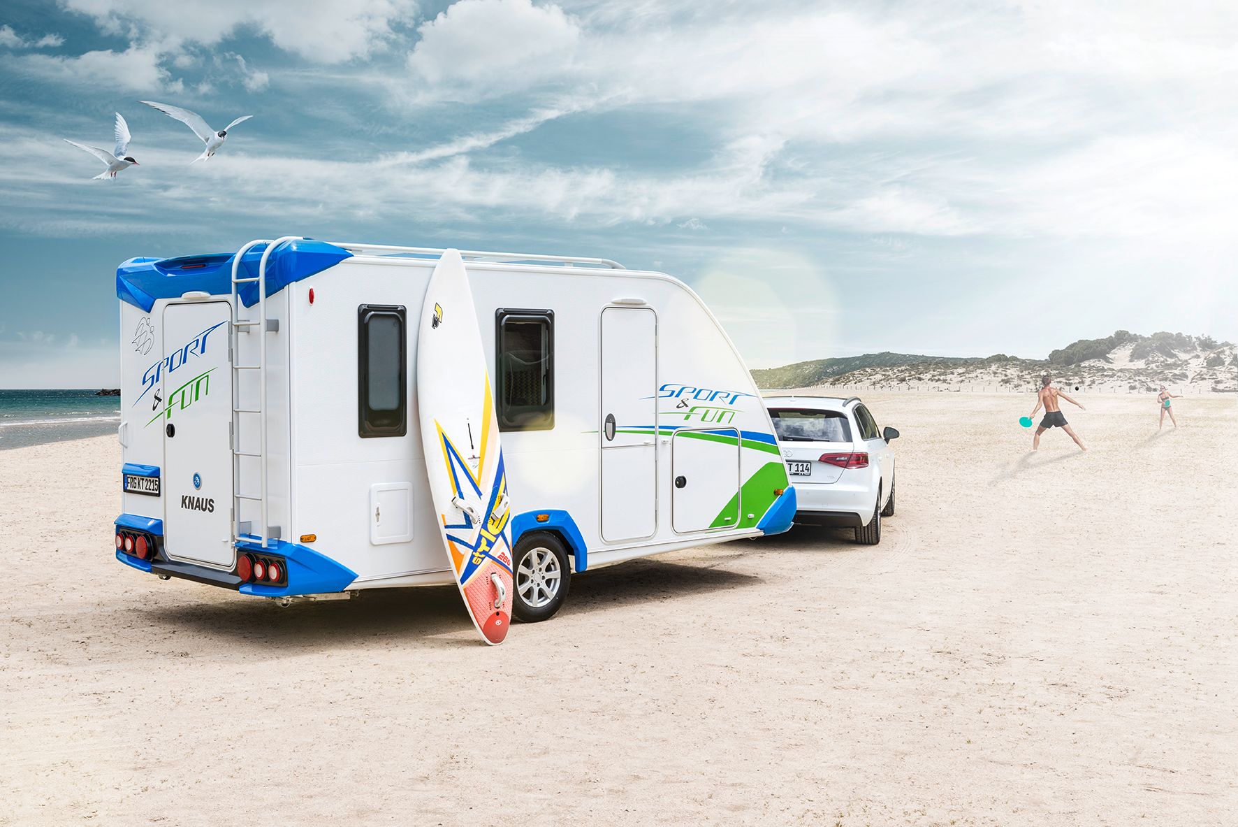 Knaus trailers during the Caravan Salon – main image