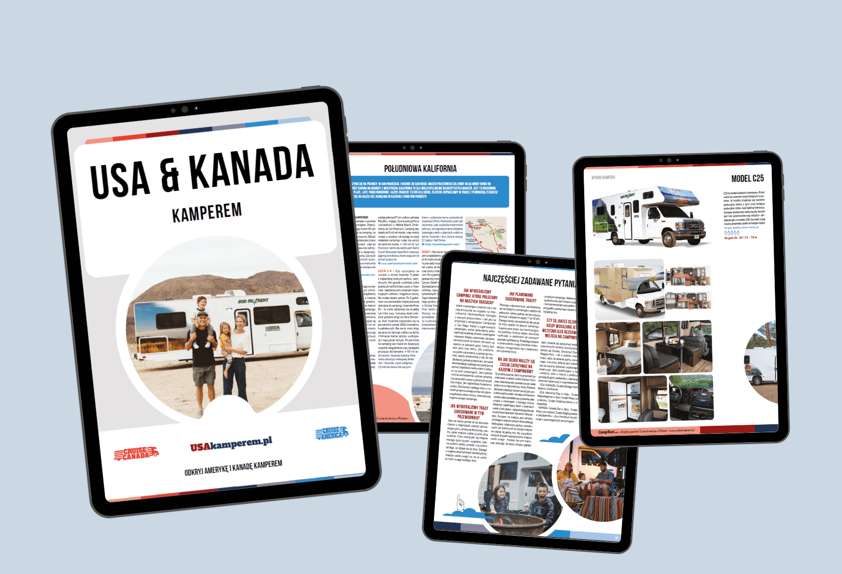 Ready-made camper routes in the USA and Canada