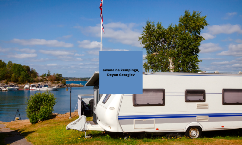 trailer on the coast in Norway