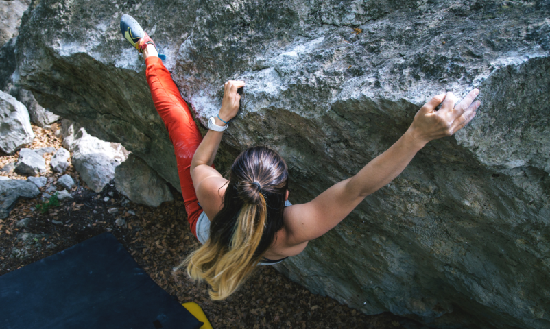 Outdoor bouldering