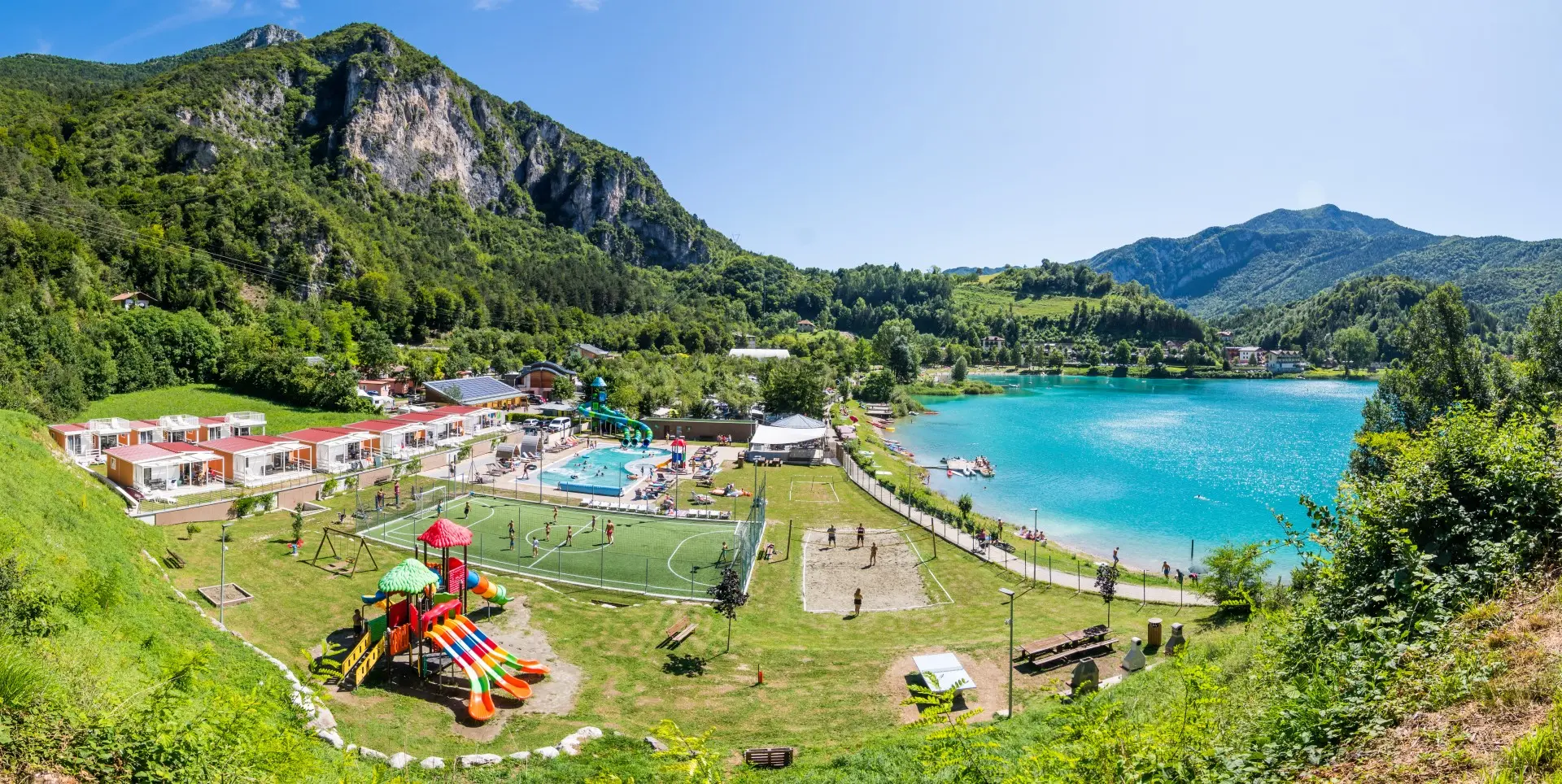 Al Sole campsite on Lake Ledro