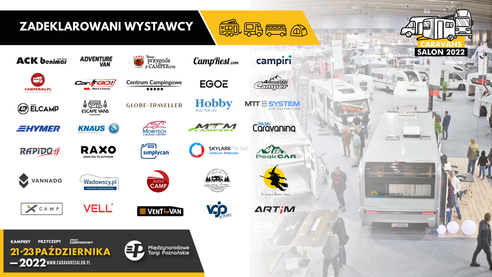 Pierwszy etap zgłoszeń wystawców na Caravans Salon Poland za nami – zdjęcie 1