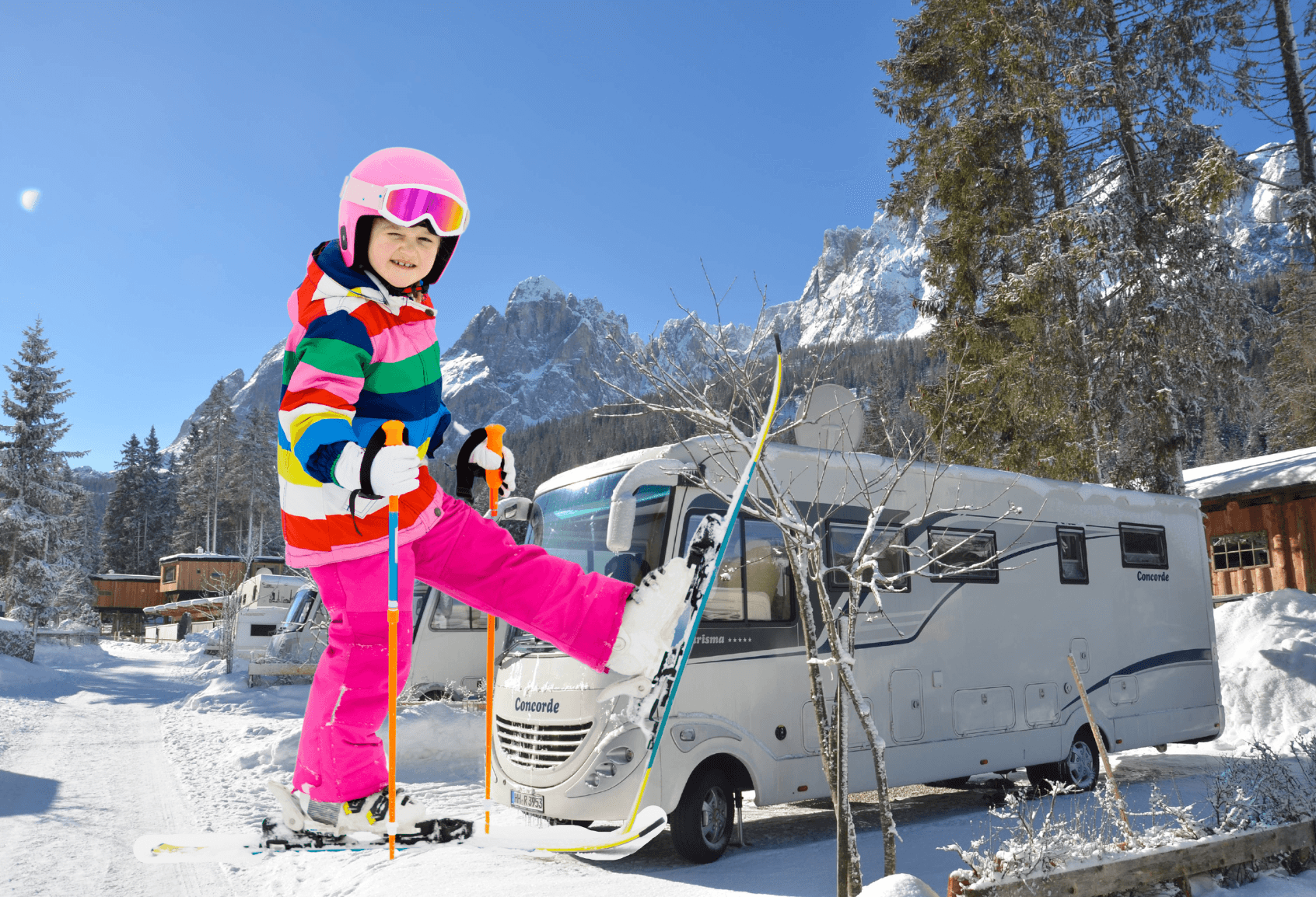 Winter break 2023 in a camper in Caravan Park Sexten in Drei Zinnen – main image