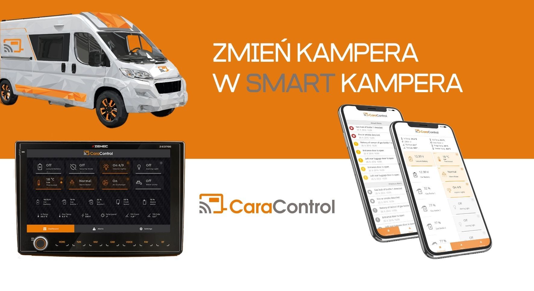 Smartphone controlled camper thanks to CaraControl – main image