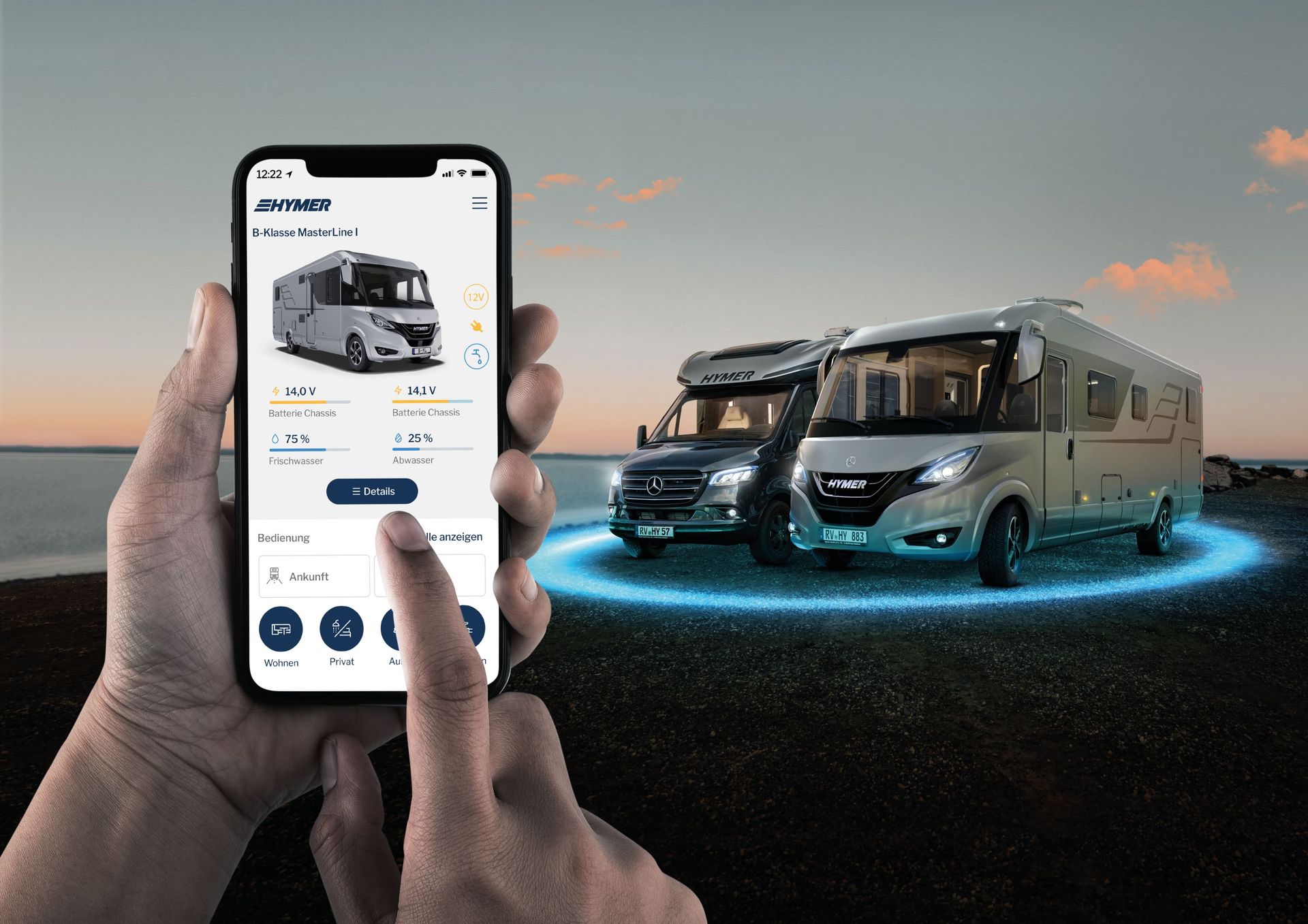 Hymer Connect app - everything under control – main image