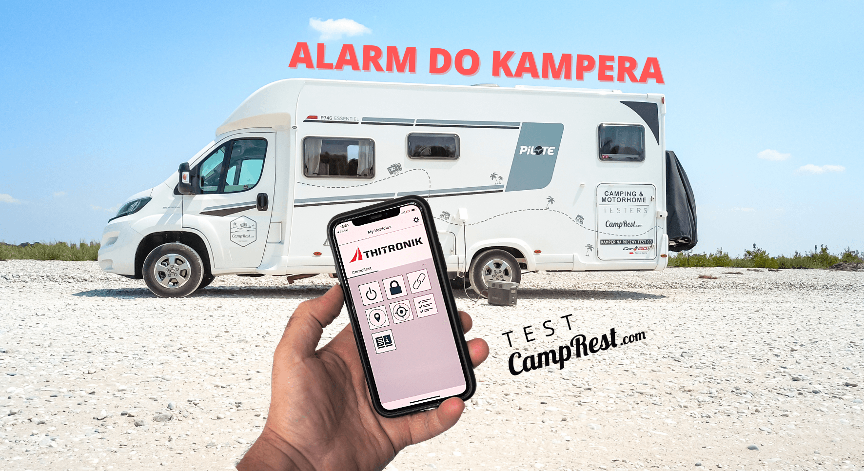 The most advanced motorhome alarm - TEST CampRest – main image