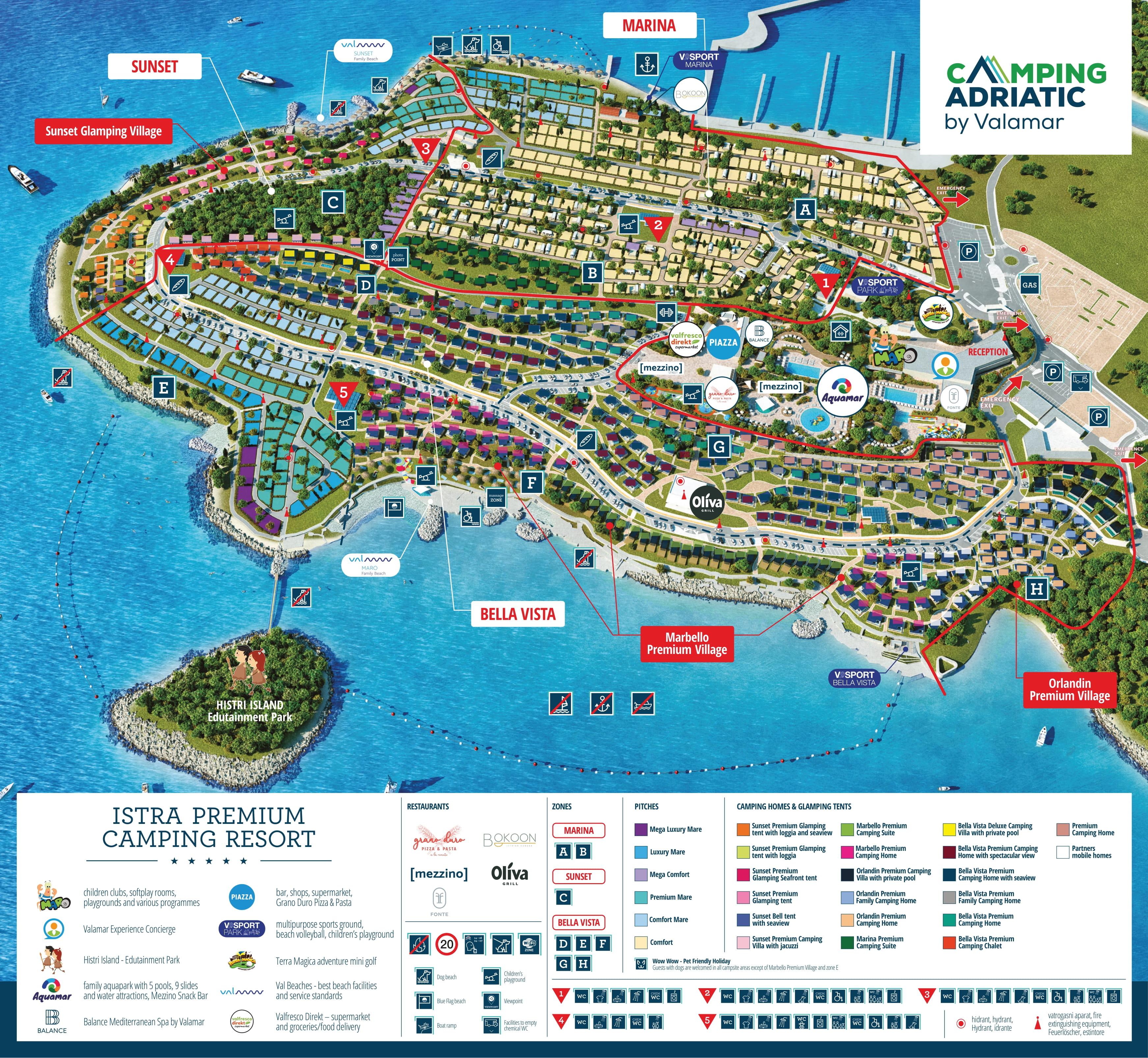 Istra Premium Camping Resort  – mapa