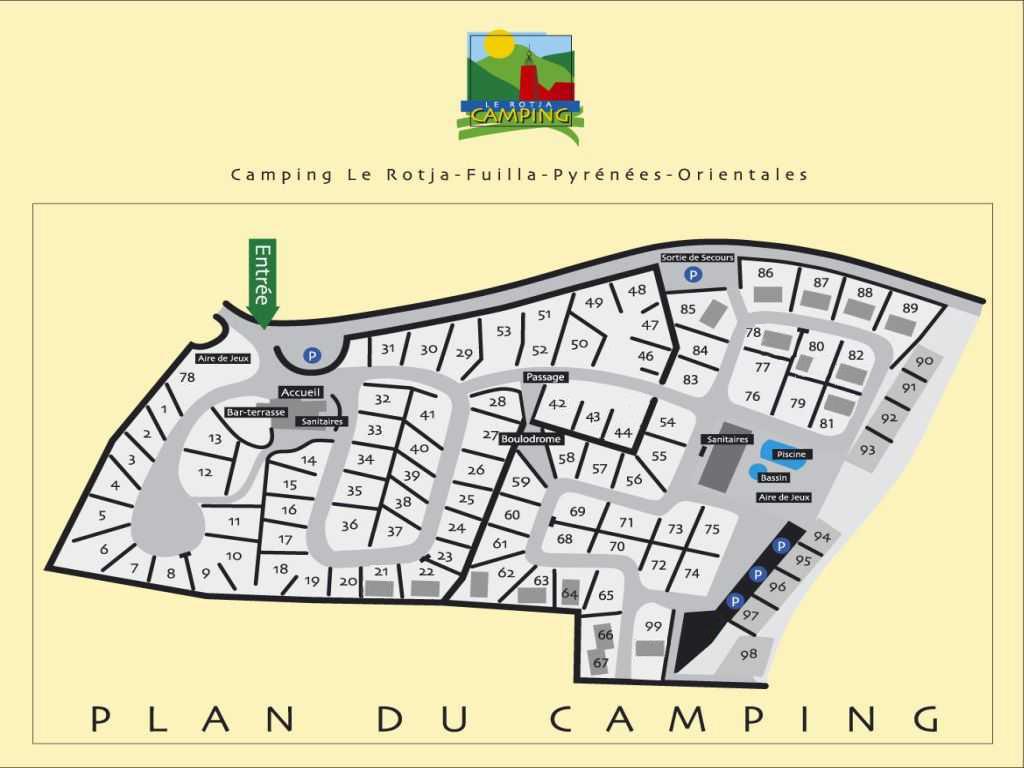 Camping Le Rotja – mapa