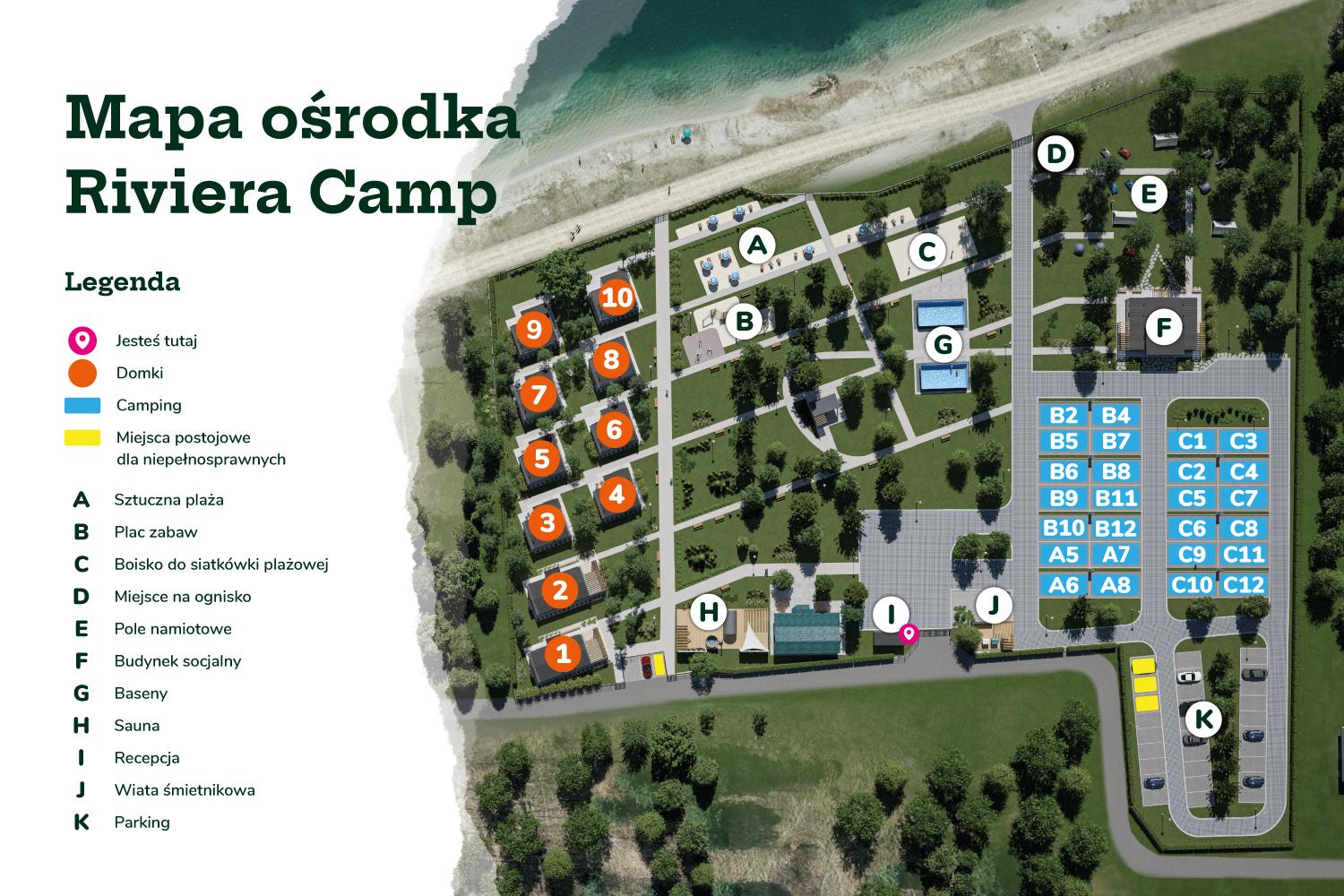 Riviera Camp – mapa