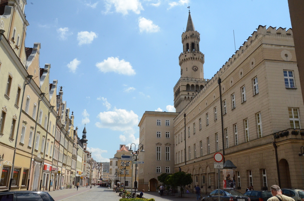 The Opole market square is dazzling with architecture