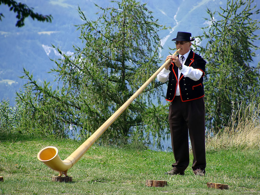 Alphorn player